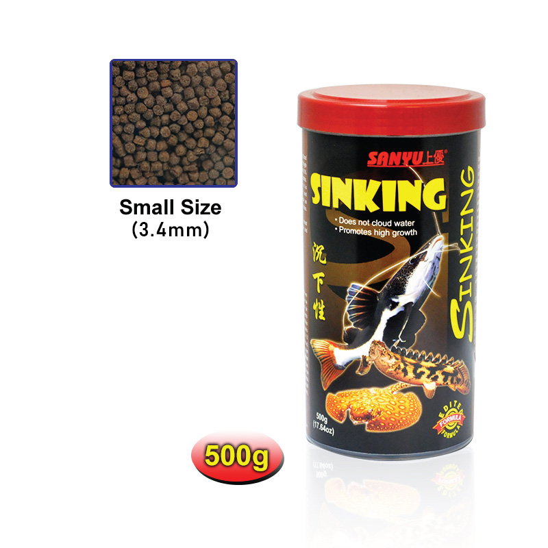 SANYU SINKING FOOD - SMALL 500g 24pcs/outer