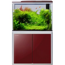 MINJIANG 3D AQUARIUM MJ2-R620ED 61x33.5x57/70cm 85L-ROSE w/BOTTOM FILTER,LED LIGHT 1set/outer
