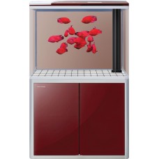 MINJIANG 3D AQUARIUM MJ2-R820ED 81x36.5x70/70cm 150L-ROSE w/BOTTOM FILTER,LED LIGHT 1set/outer