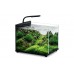 MINJIANG LX MINI AQUARIUM MJ-LX320 32.7x26.7x31.9cm 21L-BLACK w/SIDE FILTER, LED LIGHTS 1set/outer 