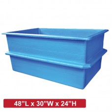 FIBRE TANK - 48"L x 30"W x 24"H  BLACK