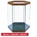 HEXAGON TANK W/COATING - 29cmL x 26cmW x 40cmH 1set/outer 
