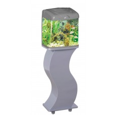 MINJIANG CABINET FOR AQUARIUM TANK R3-386 SILVER 39cmLx29cmWx69cmH (Knock Down) 1pc/outer
