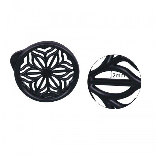 CSL PLASTIC MESH FLOWER PATTERN 4.3cmDIA 6pcs/pkt AA1820