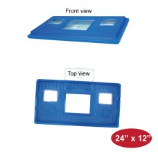 BLUE COLOUR AQUARIUM COVER  24" x 12"