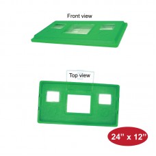 GREEN COLOUR AQUARIUM COVER  - 24" x 12"