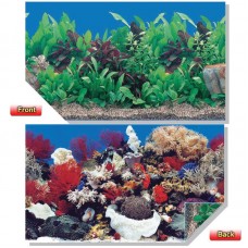 AQUARIUM 2-SIDED BACKGROUND GREEN PLANT & SEAWATER 15mLx30cmH ,1roll/box, 6roll/ctn 0.025m3