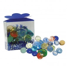 GLASS MARBLE 2cm-3cm IN GIFT BOX 25pcs/gift box.