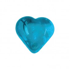 GLASS MARBLE - 2.5cm GLASS HEART SHAPE 500g/bag 