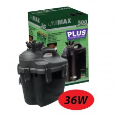 AQUAEL EXTERNAL FILTER-UNIMAX 500 36w,max output 1200LPH,max pump 2000LPH 34cmLx31cmWx46cmH1pc/outer