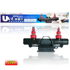 YINSHENG UV STERILISER 20w 370LPH max flow, 1500L max water volume 1pc/box 6pcs/carton