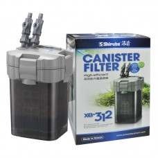 SHIRUBA XB-312 CANISTER FILTER W/CERAMIC RING 15w,max.flow:1120L/H, 24.5cmx22.1cmx41.8cm, 2pcs/outer