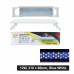 COCO LAMP w/STAND 21x8cm 12W, 4 ROWS LED - BLUE WHITE FOR TANK 30-35cm 1pc/box, 50pcs/outer  