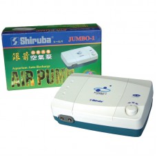 SHIRUBA JUMBO 1 AUTO RECHARGE ACDC AIR PUMP TWIN OUTLETS w/HI&LOW SWITCH CTRL 1pc/box,6pcs/outer