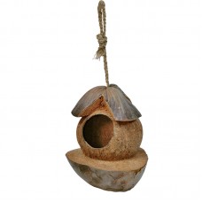 COCONUT SHELL - COCONUT HOUSE WITH ROPE 15cmLx16cmWx24cmH  6pcs/outer
