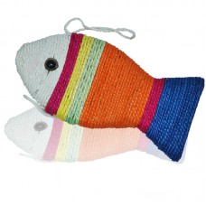 SISAL SCRATCHING FISH 26cmLx13cmWx3cmH Loose packing