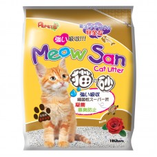 PEPETS MEOW SAN CAT LITTER - ROSE 10L/pc 2pcs/bag 