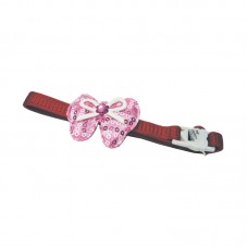 SAFETY COLLAR w/BELL 10mm X 9"-14" -RED BOW Loose packing