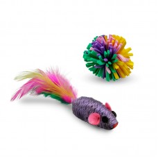 2 MOUSE w/FEATHER + 2 BOOM BOOM 5cm/4cm x4 167cards/outer 