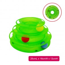 CARNO CAT TOY-1 25cmLx16cmWx13cmH-GREEN, ORANGE 24pcs/outer 