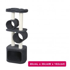 PEPETS CAT TREE AMBIANCE 40cmLx30cmWx102cmH 9cm SISAL POST 1pc/outer  