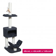 PEPETS CAT TREE - FUN 49cmLx40cmWx145cmH 9cm SISAL POST 1pc/outer 