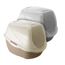 PET INN EASY CAT TOILET 54cmLx40cmWx40cmH - LATTE, GRAY (115562, 115563) 4pcs/outer