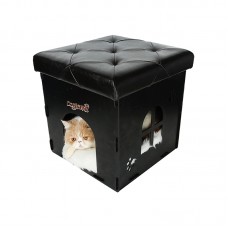 DOGLEMI FOLDABLE PET HOUSE CHAIR 40x40x40cm -BLACK 1pc/box 
