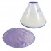 DOGLEMI TRANSPARENT CONE HOUSE w/REMOVABLE CUSHION -WHITE, PURPLE 1pc/pkt  