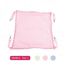 DOGLEMI MESH PET HAMMOCK SIZE:L-58x38cm - BLUE,PINK,GREEN 1pc/pkt 