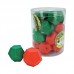 12 SIDE DICE FOR CAT - GREEN, RED 18pcs/canister  