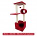 PEPETS CAT TREE PRECIS 35cmLx35cmWx104cmH 7cm SISAL POST - RED 1pc/outer 
