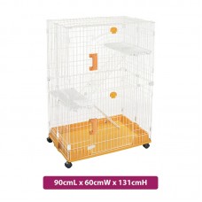 PEPETS CAT CAGE 90cmLx60cmWx131cmH - YELLOW 1pc/outer
