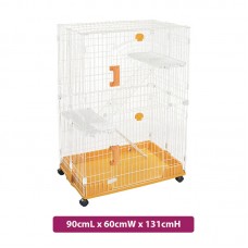 PEPETS CAT CAGE 90cmLx60cmWx131cmH - YELLOW 1pc/outer 