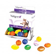 VADIGRAN CAT TOY SPONGE SPORTS BALL ASSORTED 4-5cm 48pcs/box, 18boxes/outer