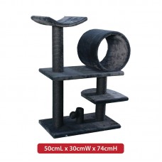PEPETS CAT TREE BOULIE 30cmL x 50cmW x 74cmH, 7cm POST,  TUNNEL SIZE : 25cm x 25cm 