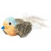 FOFOS SOUND CHIP BLUE BIRD w/USA CATNIP BALLS (DCF18659) 3pcs/inner, 48pcs/outer 