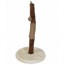 PEPETS CAT TREE - LUCIE 40x40x70cm PEAR WOOD DIAMETER:7-8cm JUTE HEIGHT 10cm LONG PLUSH 1pc/outer 