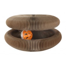 PEPETS INTERACTIVE CAT SCRATCHING BOARD TOY w/BALL 24x24x10cm 60pcs/outer 