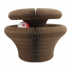 PEPETS INTERACTIVE CAT SCRATCHING BOARD TOY w/BALL 36cmDIA 32pcs/outer