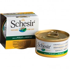 SCHESIR CHICKEN FILLETS w/SURIMI 85g (01064041) 14tins/tray, 4trays/outer 