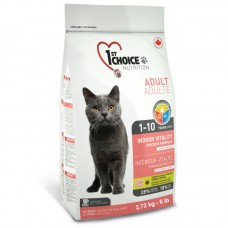 1ST CHOICE CAT ADULT INDOOR VITALITY CHICKEN 2.72kg 4bags/outer