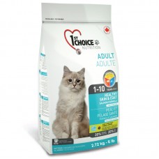 1ST CHOICE CAT ADULT HEALTHY SKIN & COAT SALMON 2.72kg 4bags/outer