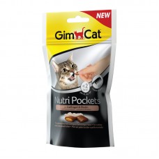 GIMCAT NUTRI POCKETS WITH POULTRY & BIOTIN 60g 12pcs/outer