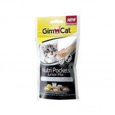GIMCAT NUTRI POCKETS JUNIOR MIX 60g 12pcs/outer