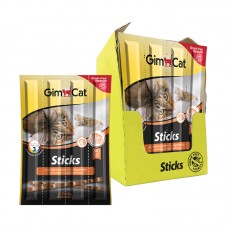 GIMCAT CAT STICKS WITH SCALLOPS 4+1 FREE (BONUS PACK) x5, 24pcs/box