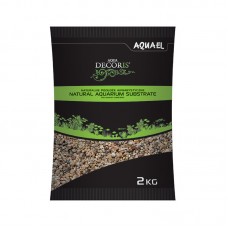 AQUAEL NATURAL MULTI COLOURED GRAVEL 1.4-2mm 2kg (114043) Loose packing 