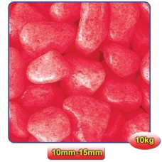 NEON RED 10kgs - SMOOTH LARGE 10mm-15mm 10kgs/bag.