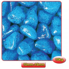 NEON BLUE 10kgs - SMOOTH LARGE 10mm-15mm 10kgs/bag.