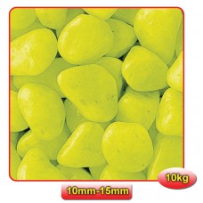 NEON YELLOW 10kgs - SMOOTH LARGE 10mm-15mm 10kgs/bag.